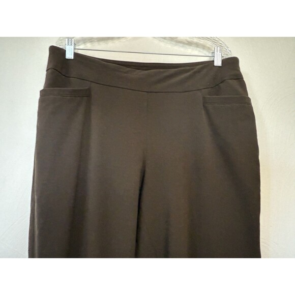 Counterparts Sz 16 Brown Pull On Pants w/ Tummy Control Panel Mid Rise Stretch - Picture 2 of 13